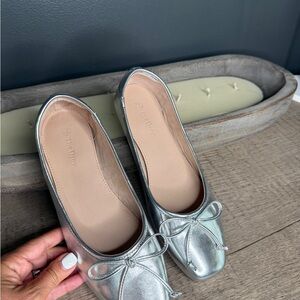 Melluso Silver Loafers for Women